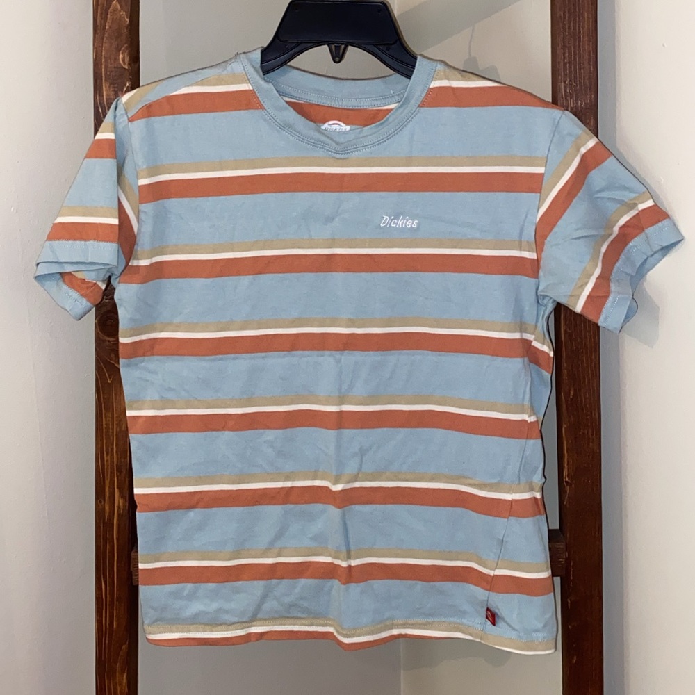 Dickies Blue and Orange Striped baby Tee